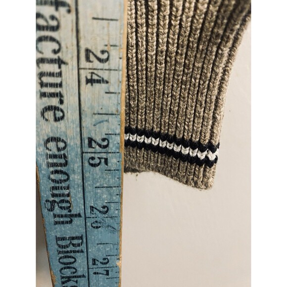 Fairway Outfitters Golf Sweater Men L Brown Textured Checks Golf Club Graphics - Picture 8 of 16